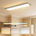 Brilagi - FRAME SMART Lampada da soffitto LED dimmerabile per bagno LED/50W/230V 120x30 cm 3000-6000K IP44 Beige + Telecomando