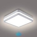 Brilagi - lampada da esterno con sensore BENE LED/18W/230V 22x22 cm bianca IP54
