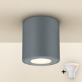 Brilagi - Lampada da esterno LED RGBW dimmerabile MIA 1xGU10/4,8W/230V 3000K 84x80 mm antracite IP54 + telecomando