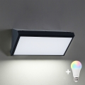 Brilagi - LED RGBW applique da esterno dimmerabile TRIANGLE 1xE27/15W/230V 2700-6500K IP65 nero