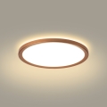Brilagi - Plafoniera da bagno ULTRA SLIM LED/12W/230V Ø 22,5 cm oro rosa IP54