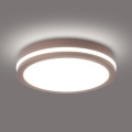 Brilagi - plafoniera da esterno a LED BENE LED/24W/230V Ø 26 cm marrone IP54