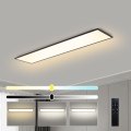 Brilagi - Plafoniera LED dimmerabile SLIMFRAME LED/58W/230V 120x30 cm 3000-6000K nera + telecomando