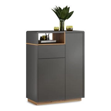 Cassettiera FRED antracite/rovere artisan