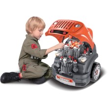 Officina riparazioni auto per bambini arancione/grigio