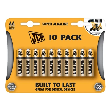 10 pz Batteria alcalina AA 1,5V