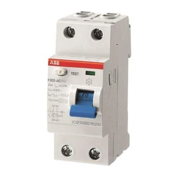 ABB 2CSF202101R1250 - Dispositivo differenziale F202 A-25/0,03 2 poli 25A 230V