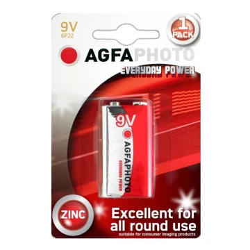 AGFAPHOTO AP-6F22-1S - Batteria allo zinco 6F22 9V