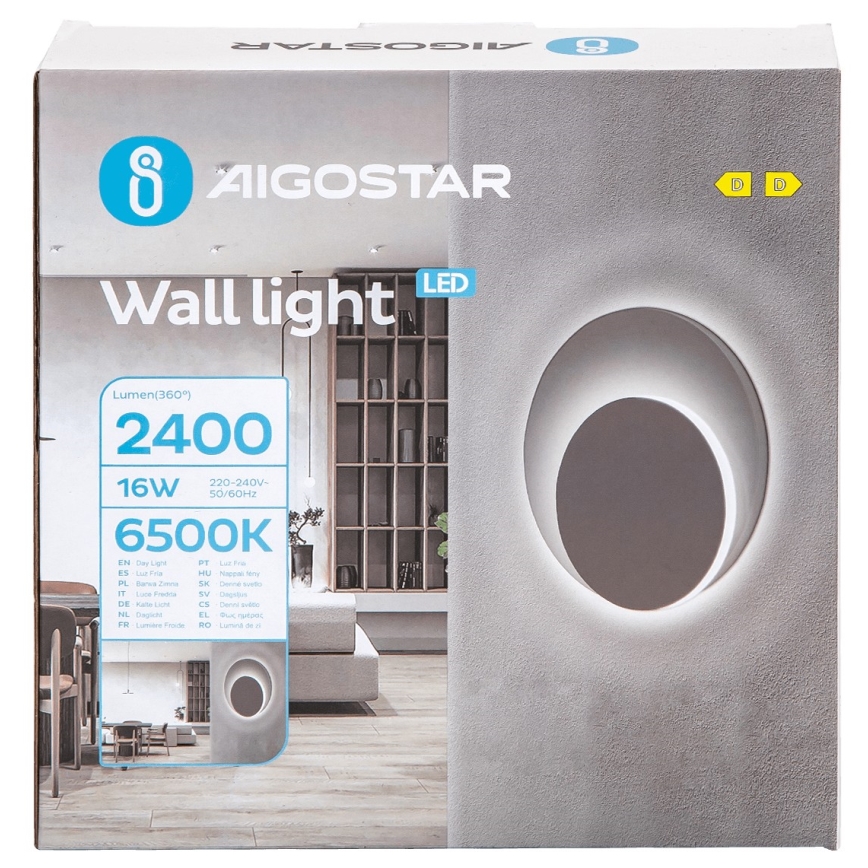 Aigostar - Applique a LED LED/16W/230V 6500K bianco