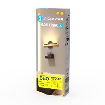 Aigostar - Applique a LED LED/6,5W/230V 2700K