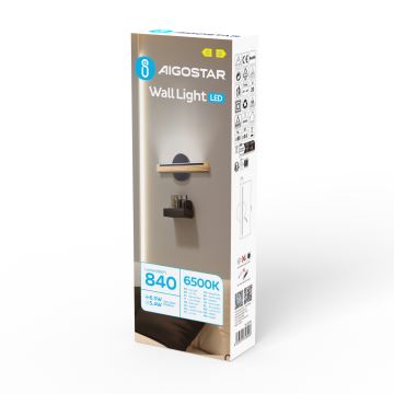 Aigostar - Applique a LED LED/6,5W/230V 6500K