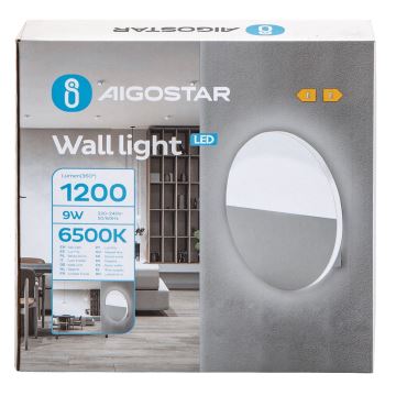 Aigostar - Applique a LED LED/9W/230V 6500K bianco
