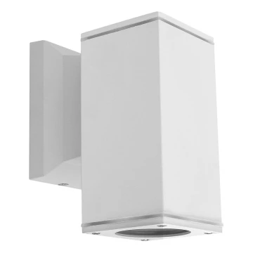 Aigostar - Applique da esterno 1xGU10/230V bianco IP65 quadrato