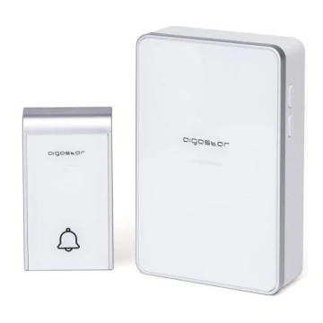 Aigostar - Campanello wireless 3xAA IP44 bianco/argento