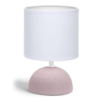 Aigostar - Lampada da tavolo 1xE14/40W/230V rosa/bianco