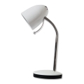 Aigostar - Lampada da tavolo 1xE27/36W/230V bianco/cromo