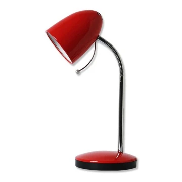 Aigostar - Lampada da tavolo 1xE27/36W/230V rosso/cromo