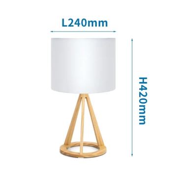 Aigostar - Lampada da tavolo 1xE27/60W/230V pino