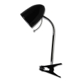 Aigostar -  Lampada da tavolo con morsetto 1xE27/11W/230V nero/cromo