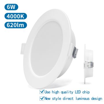 Aigostar - Lampada LED da incasso LED/6W/230V 4000K diametro 11,8 cm bianco