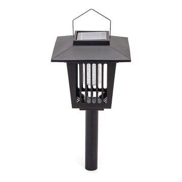 Aigostar - Lampada solare LED con una trappola per insetti LED/0,03W/1,2V 55,2cm nero 6500K IP44