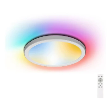Aigostar - LED RGB Plafoniera dimmerabile da bagno LED/18W/230V 3000-6500K diametro 30 cm IP44 + telecomando