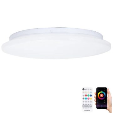 Aigostar - LED RGBW Plafoniera da bagno LED/18W/230V 3000-6500K IP44 + telecomando