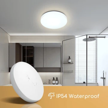 Aigostar - Plafoniera LED da bagno LED/18W/230V 6500K IP54