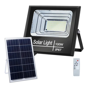 Aigostar - Proiettore solare LED dimmerabile LED/100W/3,2V IP67 + tc