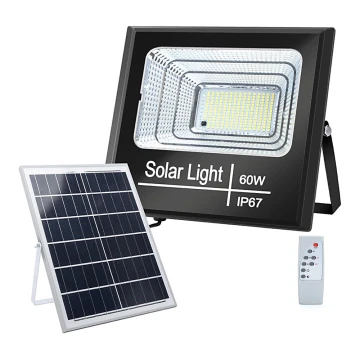 Aigostar - Proiettore solare LED dimmerabile LED/60W/3,2V IP67 + tc