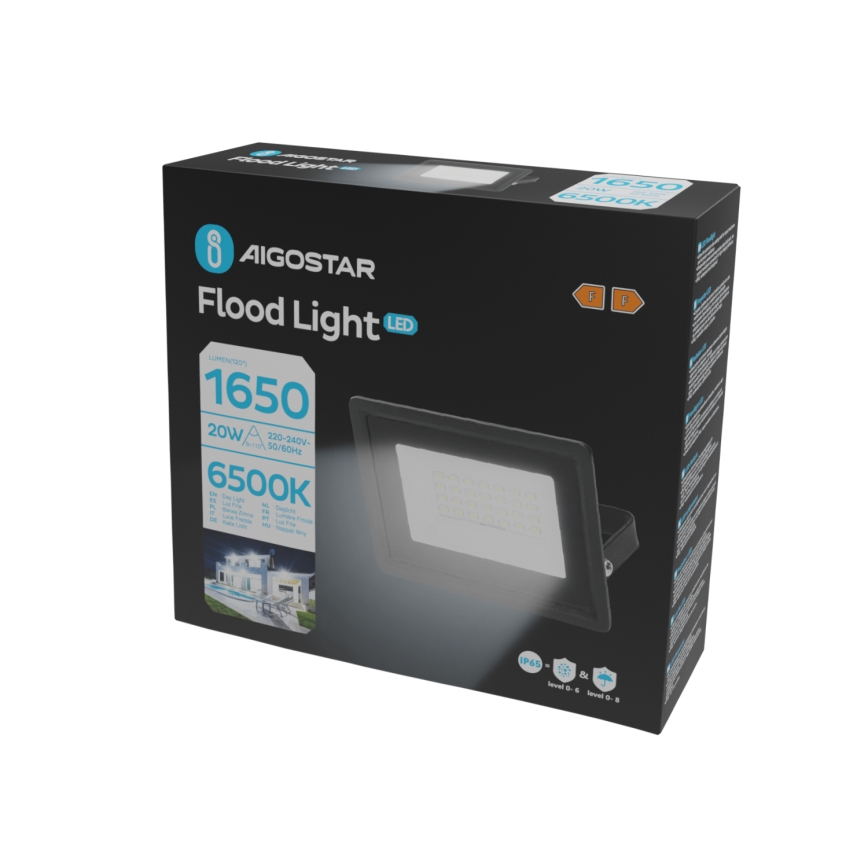 Aigostar - Riflettore LED LED/20W/230V 6500K IP65