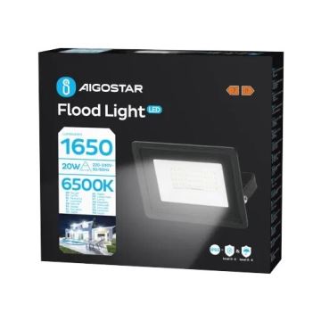 Aigostar - Riflettore LED LED/20W/230V 6500K IP65