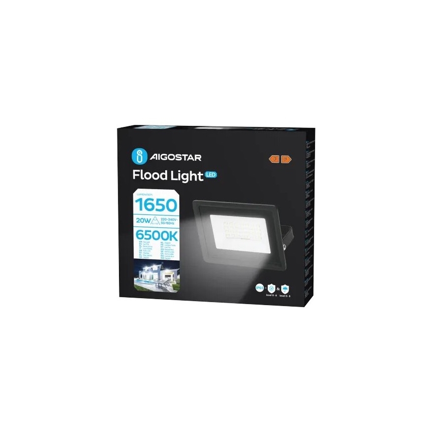 Aigostar - Riflettore LED LED/20W/230V 6500K IP65