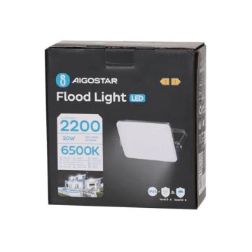 Aigostar - Riflettore LED LED/20W/230V 6500K IP65 nero