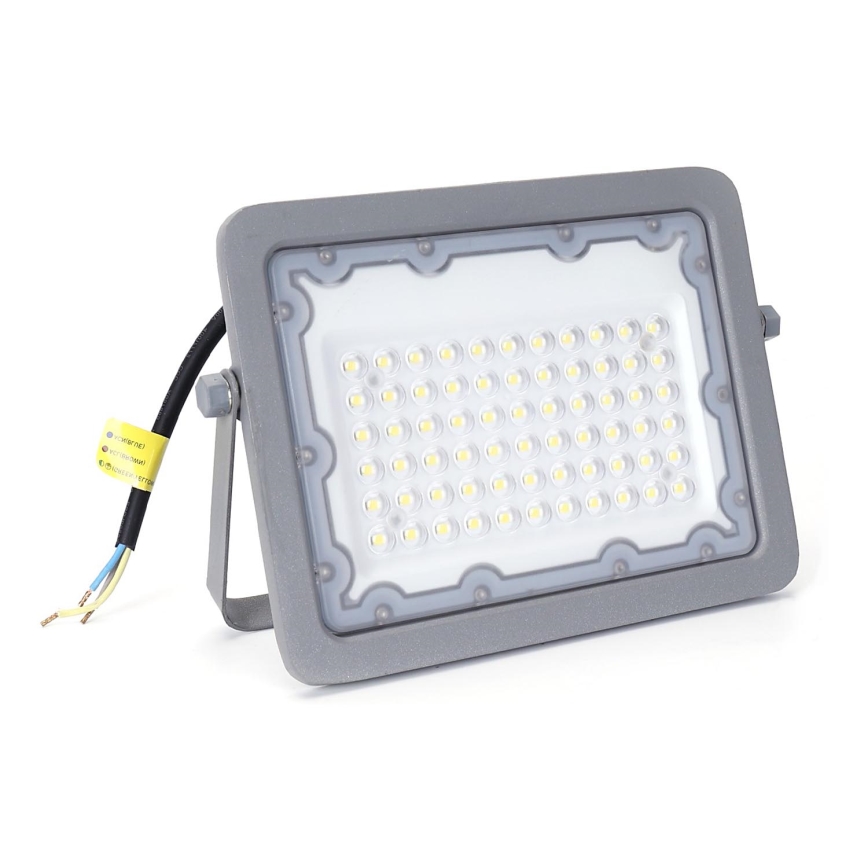 Aigostar - Riflettore LED LED/50W/230V grigio 6500K IP65