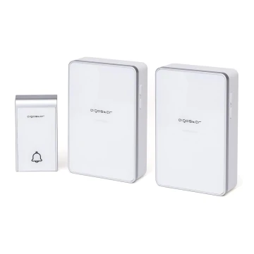 Aigostar - SET 2x Campanello wireless 3xAA IP44 bianco