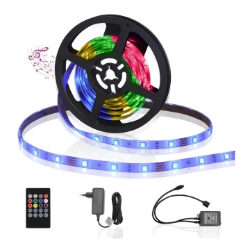 Aigostar - Striscia LED RGB Dimmerabile da esterno 3m LED/24W/12/230V IP65