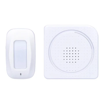 Allarme 230V con sensore di movimento wireless 3xAAA/5V bianco