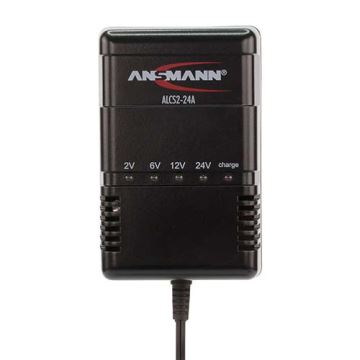 Ansmann 03723 ALCS 2-24A - Caricabatterie per batterie al piombo 2-24V/2,4-24Ah