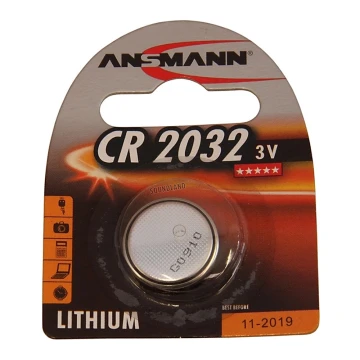 Ansmann 04674 CR 2032 - Batteria bottone al litio 3V
