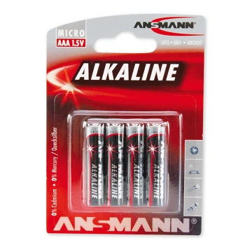 Ansmann 09630 LR03 AAA RED - 4pz batterie alcaline 1,5V