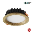 APLED - Lampada LED da incasso RONDO WOODLINE LED/6W/230V 4000K diametro 15 cm pino legno solido