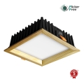 APLED - Lampada LED da incasso SQUARE WOODLINE LED/12W/230V 4000K 17x17 cm pino legno solido