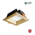 APLED - Lampada LED da incasso SQUARE WOODLINE LED/3W/230V 3000K 9x9 cm pino legno solido