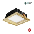 APLED - Lampada LED da incasso SQUARE WOODLINE LED/6W/230V 4000K 12x12 cm pino legno solido