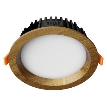 APLED - Lampada LED da incasso RONDO WOODLINE LED/6W/230V 4000K diametro 15 cm quercia legno solido