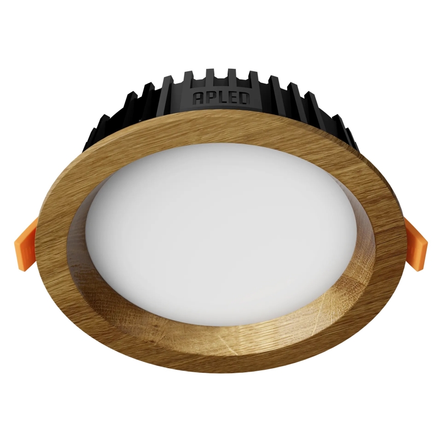 APLED - Lampada LED da incasso RONDO WOODLINE LED/6W/230V 4000K diametro 15 cm quercia legno solido