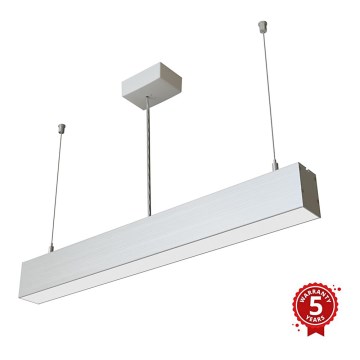 APLED - Lampadario LED su corda LOOK LED/23W/230V 4000K 60 cm argento