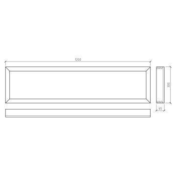 APLED - Pannello LED da parete  QUADRA LED/42W/230V quercia