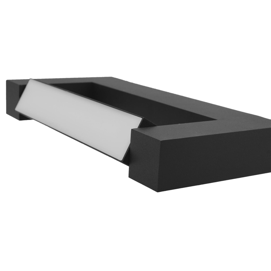 LED Flessibile Applique da esterno 2xLED/4W/230V IP54 30 cm nero